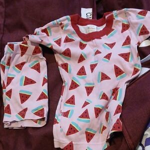 Hanna Andersson Pink Watermelon Pajama Set